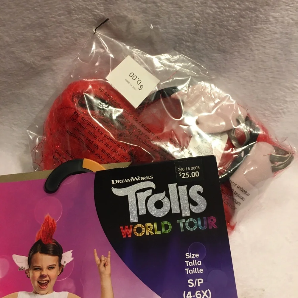 NWT‎ Trolls Halloween kids costume Barb